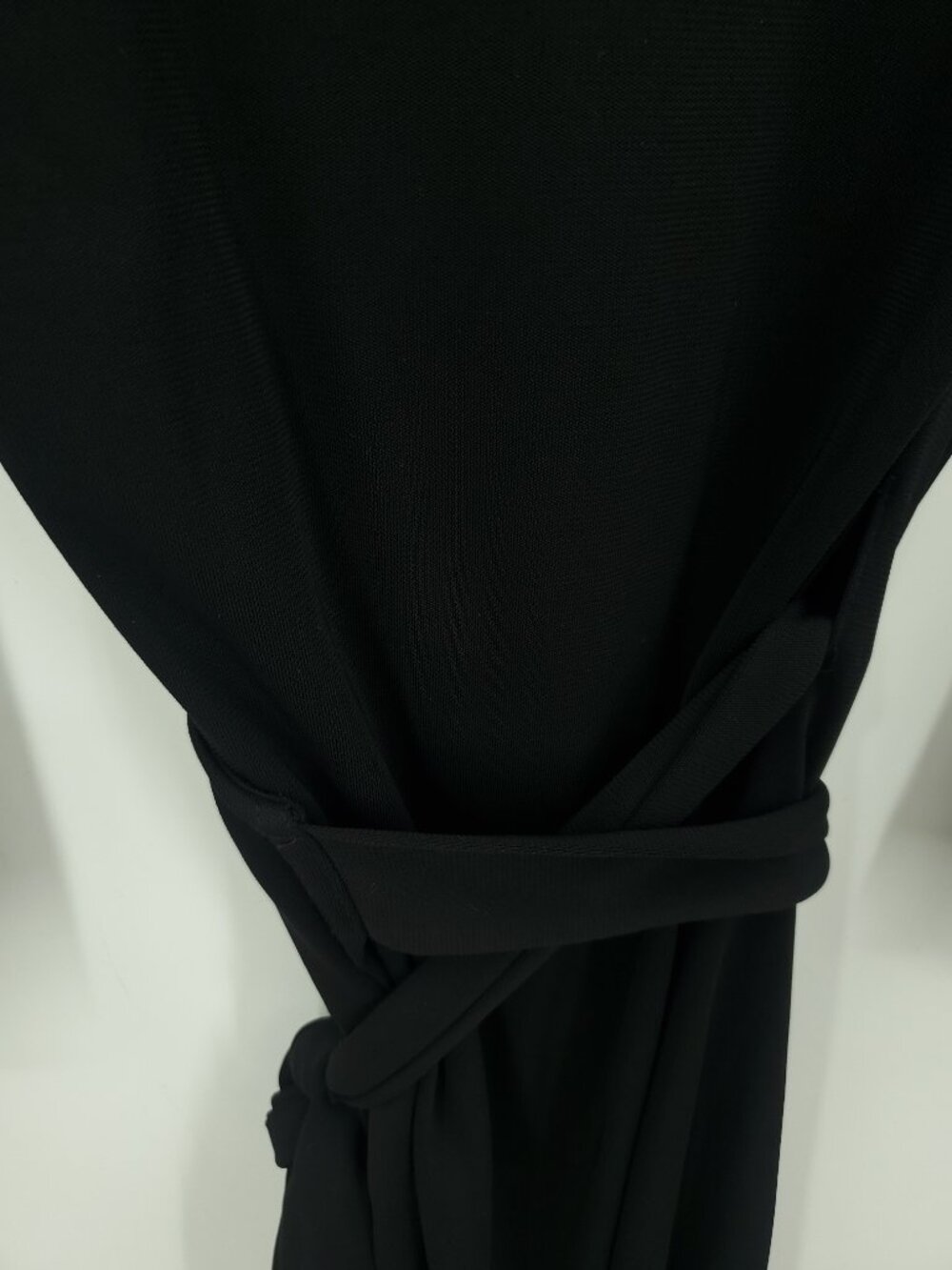 Diane Von Furstenberg 3/4 Sleeve True Wrap Dress 10 Black - Picture 12 of 14